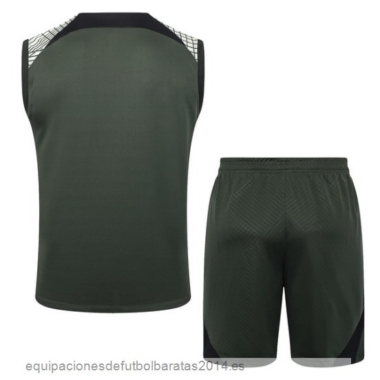 Nuevo Entrenamiento Sin Mangas Conjunto Completo Barcelona 23/24 Verde Baratas